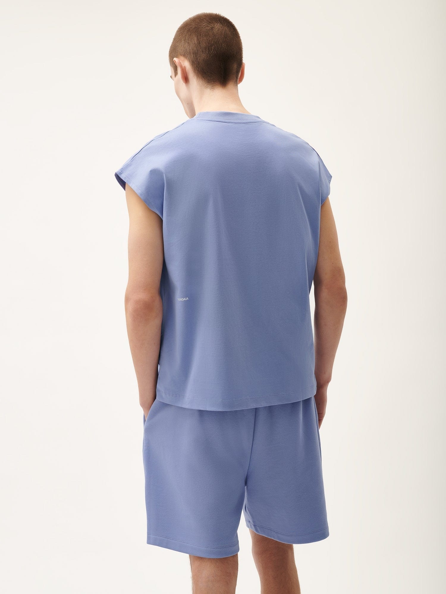 Mens 365 Midweight Cropped Shoulder T-Shirt - Aster Purple - 3