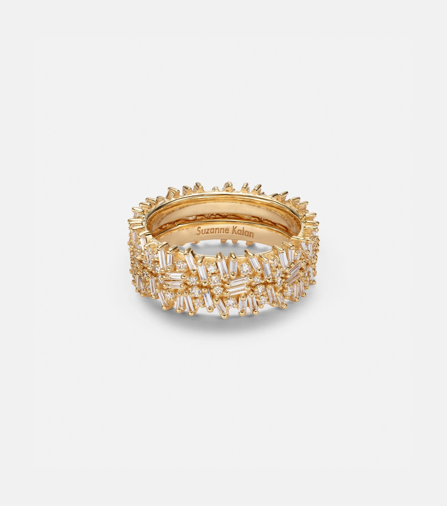 Icon Midi 18kt gold tech ring jackets with diamonds - 1