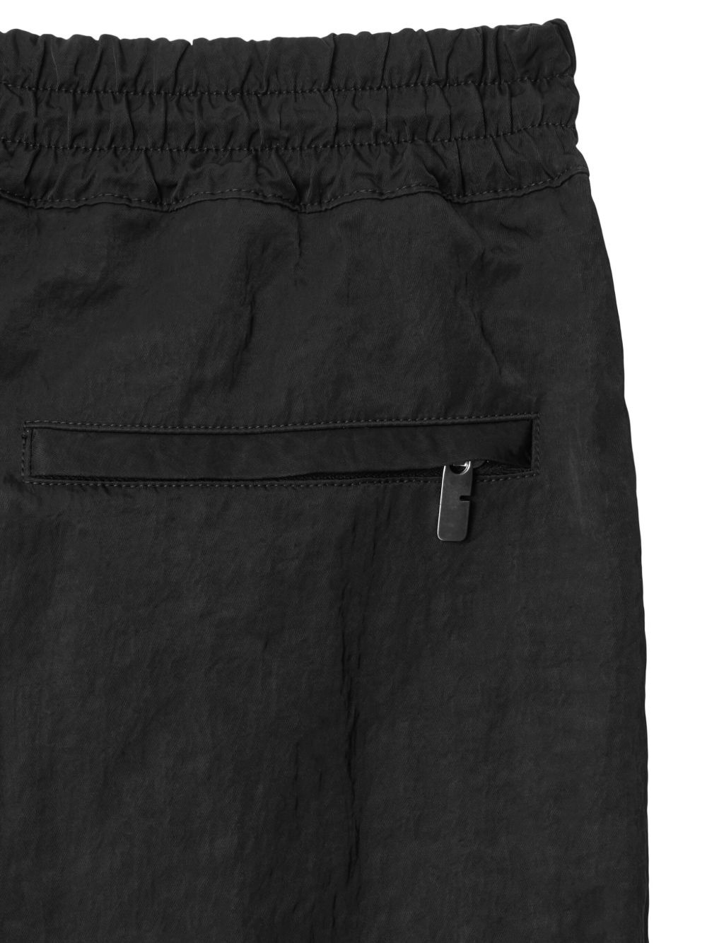 crinkled-finish straight-leg trousers - 5