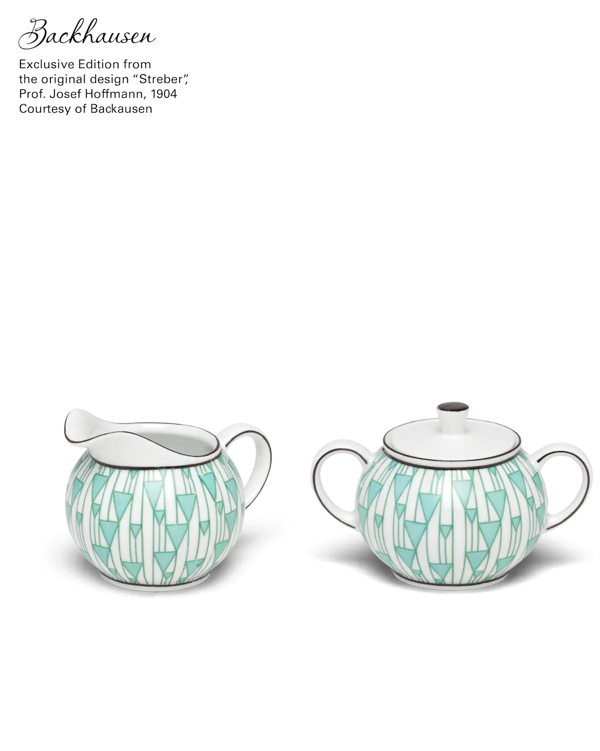 Porcelain milk jug and sugar bowl set - 1