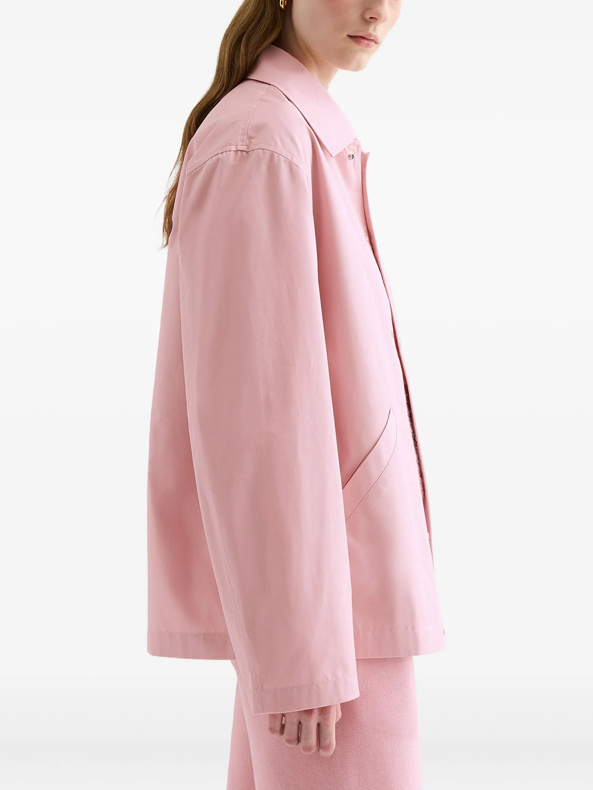 logo -print cotton jacket - 2
