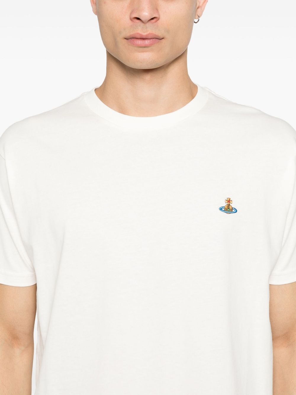 Orb-embroidered T-shirt - 4