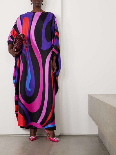 PUCCI Printed silk-twill kaftan outlook