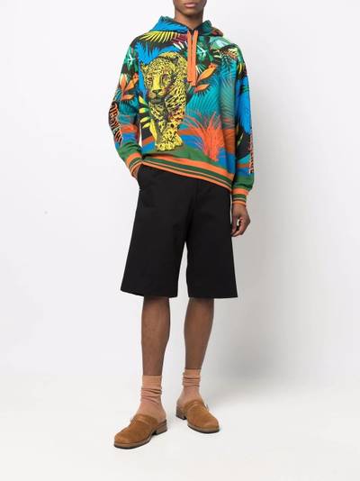 Etro jungle leopard-print hoodie outlook