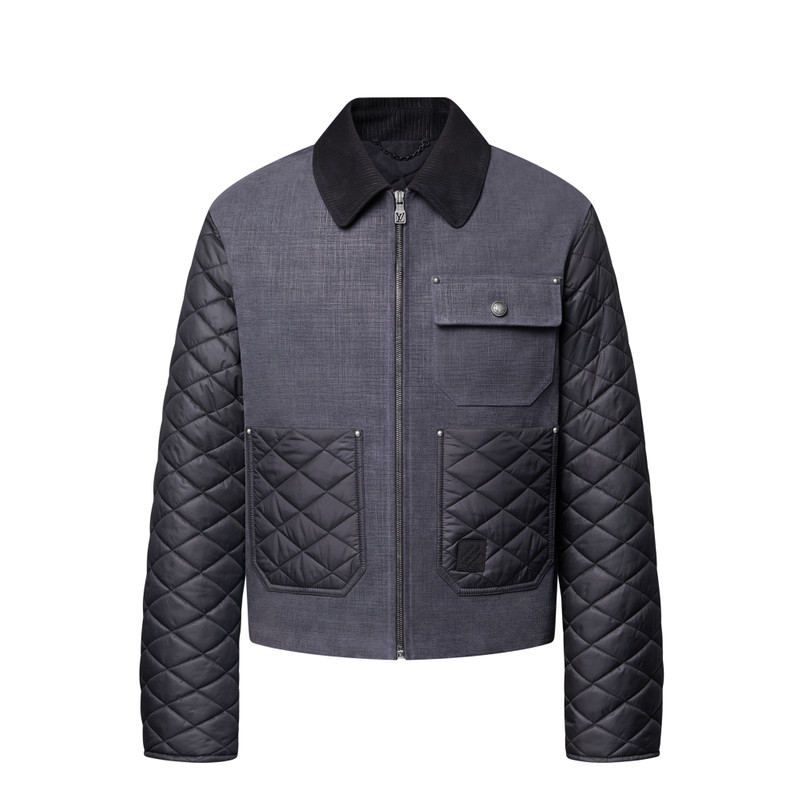 Mix Leather Workwear Blouson 1