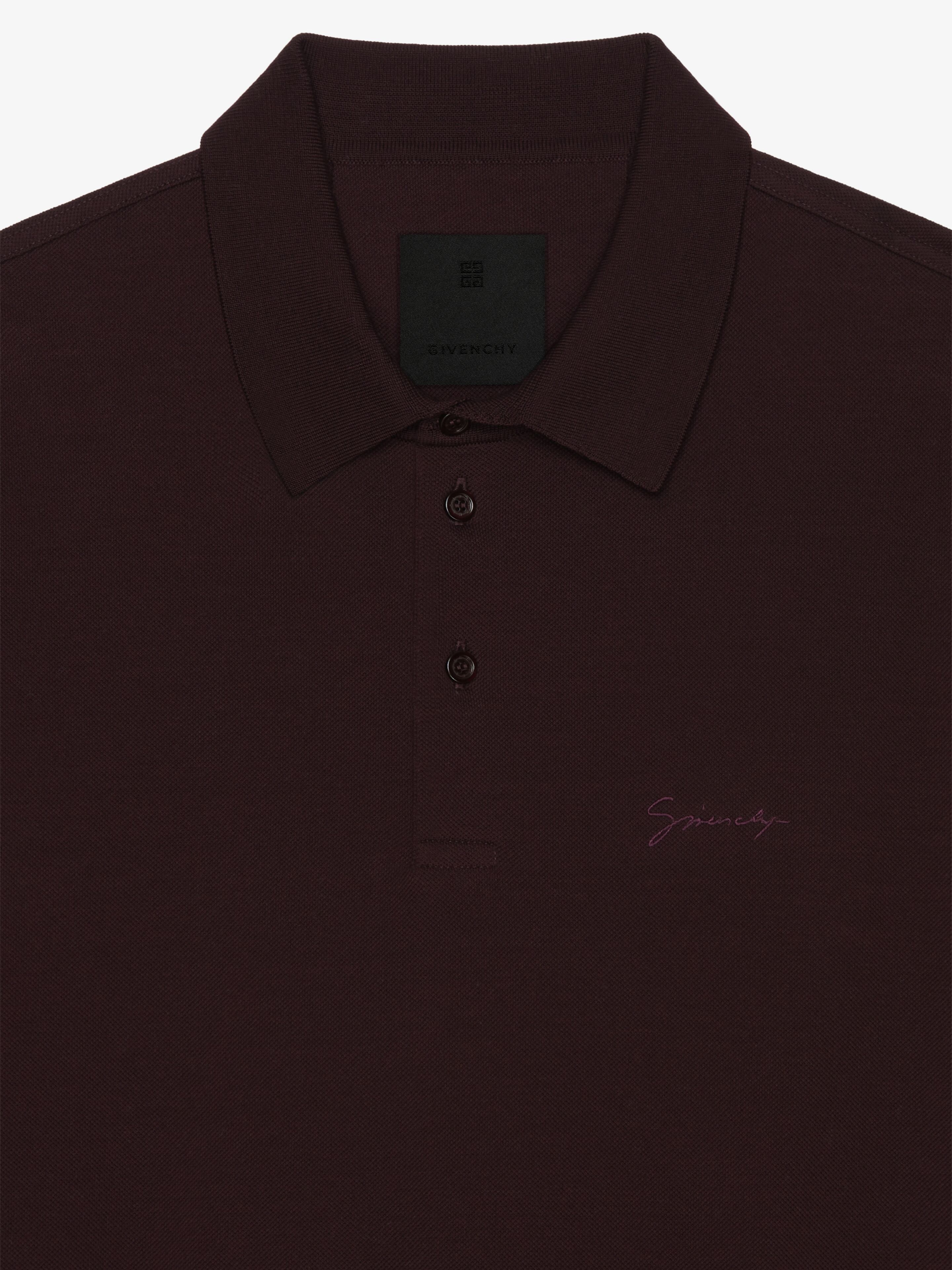 POLO IN COTTON WITH GIVENCHY SIGNATURE - 5