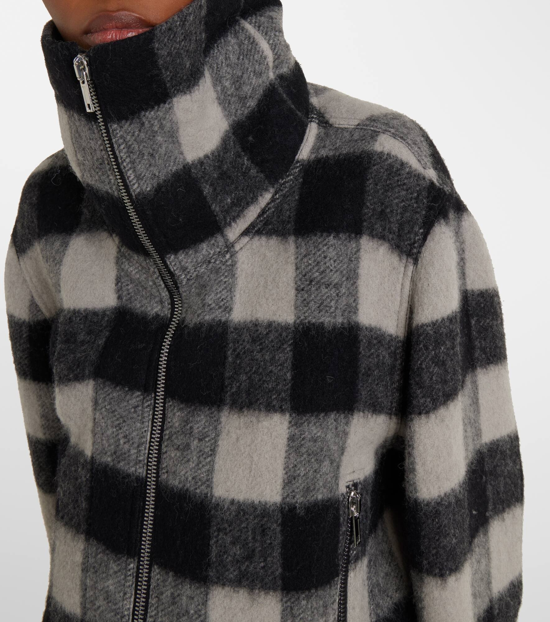 Exploder checked virgin wool jacket - 4
