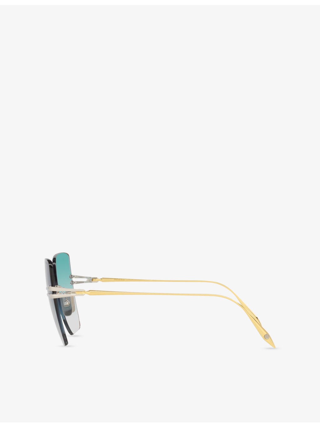 D4000465 Irregular-Frame Metal Sunglasses - 3