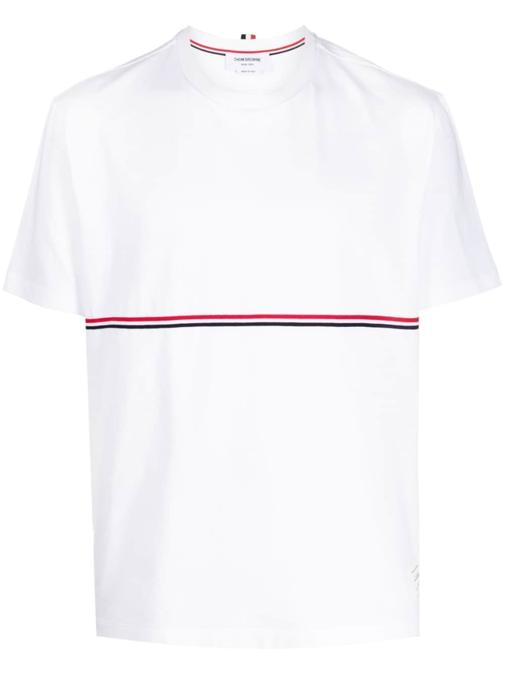 RWB-stripe crew-neck T-shirt - 1