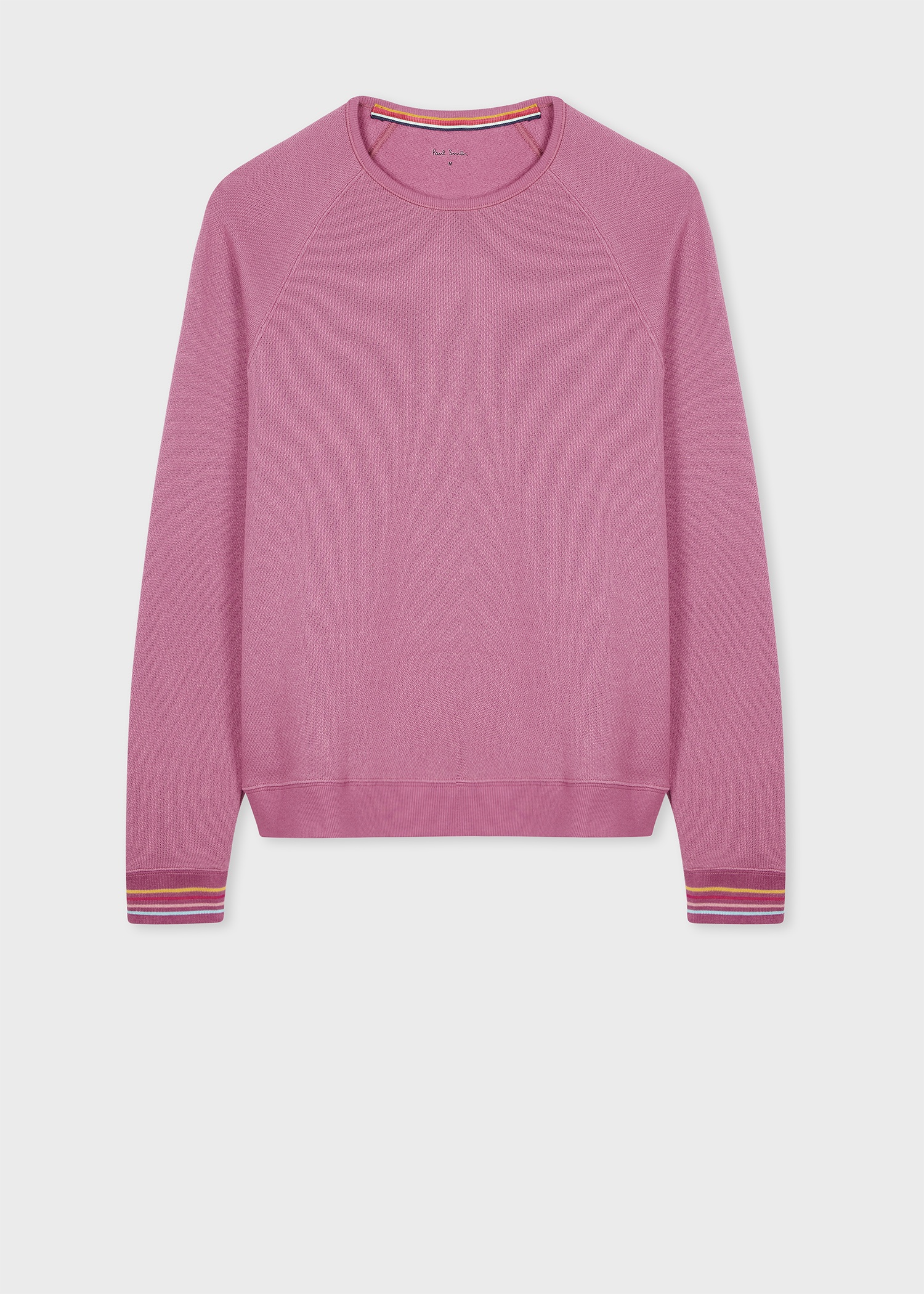 Women's Pink Lounge Sweatshirt With 'Swirl' Cuffs - 1