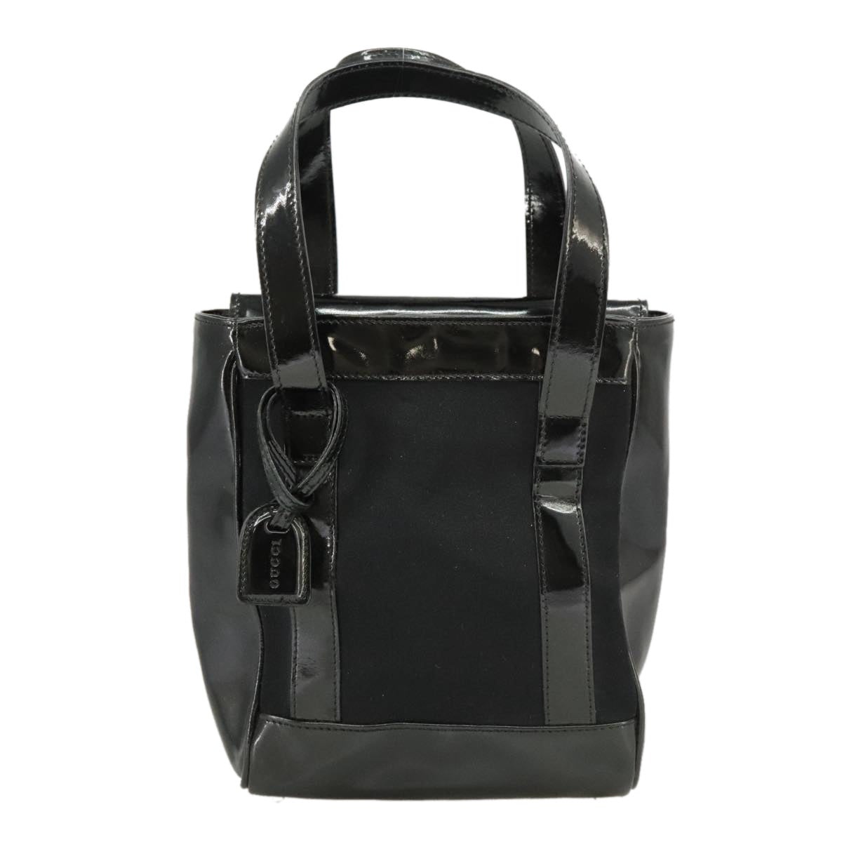 GUCCI Hand Bag Enamel Black - 13