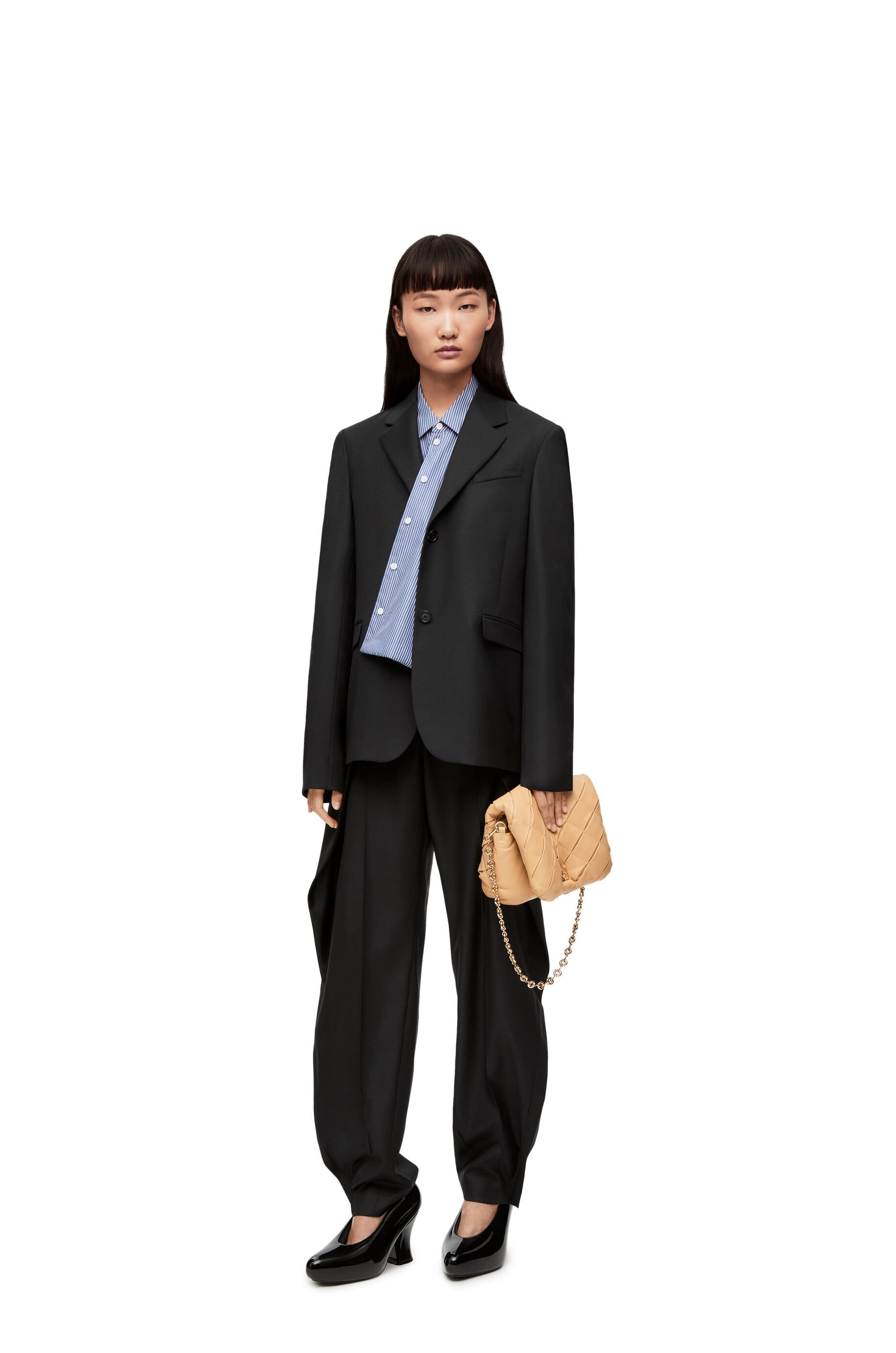 Pleated trousers in wool twill - 2