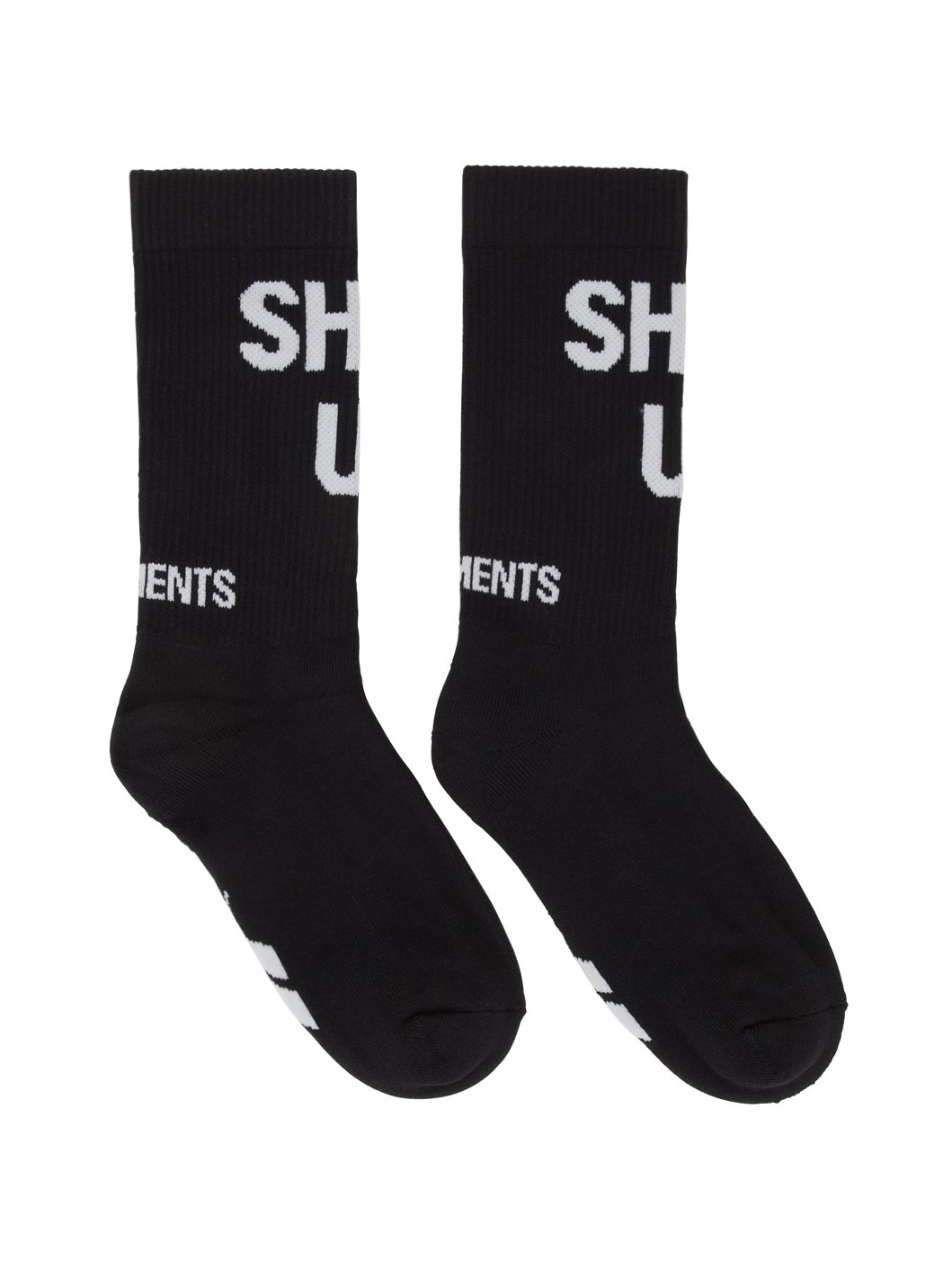 Black Reebok Edition Shut Up Socks - 1