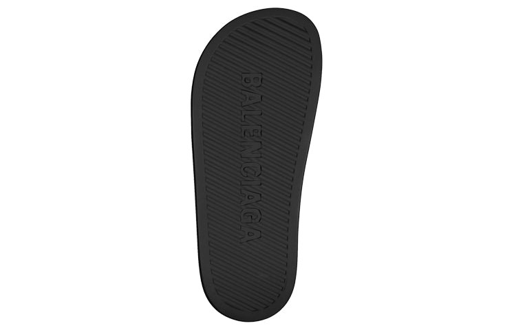(WMNS) Balenciaga Chunky Slides 'Black' 654315W1S891000 - 7