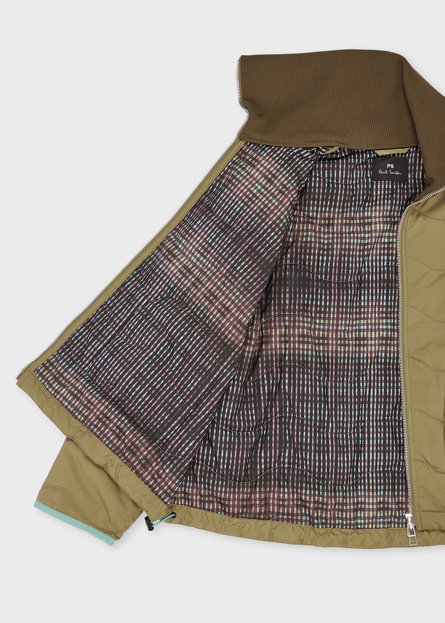 Women's Khaki Quilt Jacket - 2