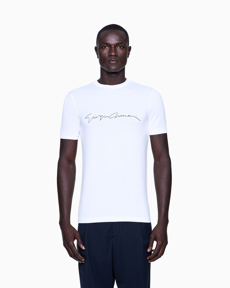 GIORGIO ARMANI STRETCH BAMBOO-VISCOSE JERSEY T-SHIRT outlook