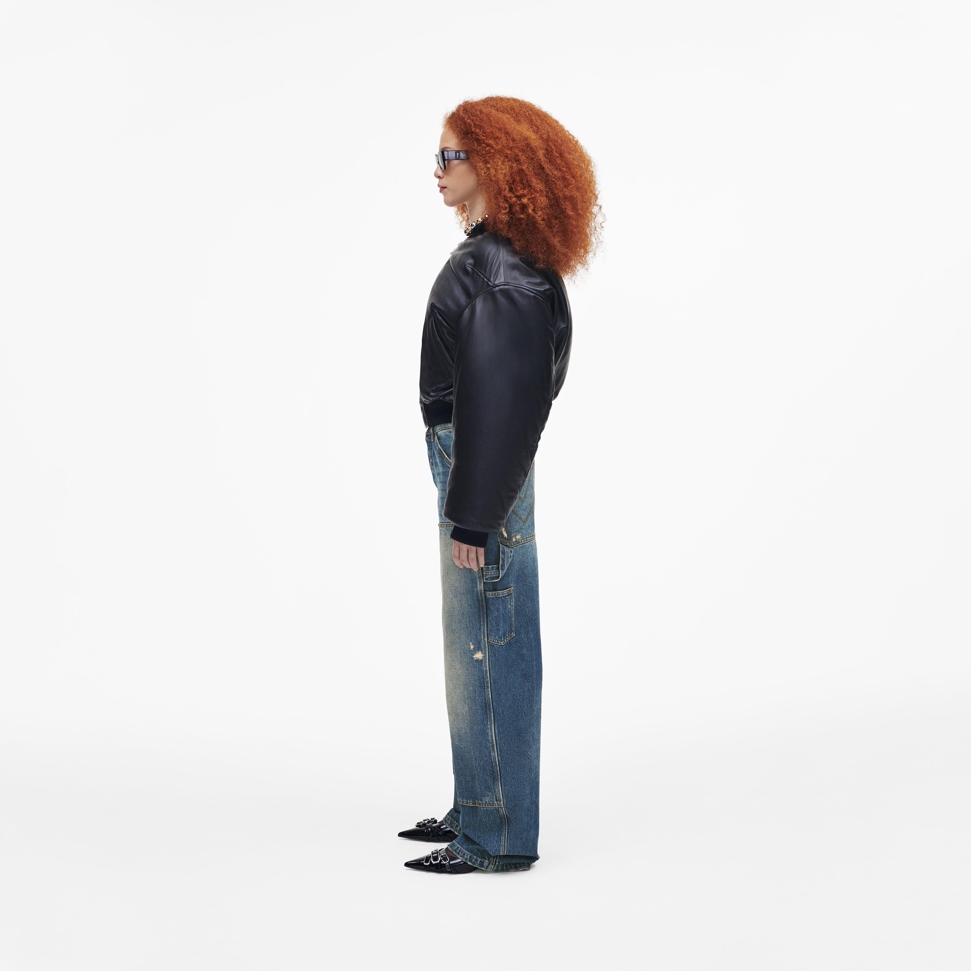 PUFFY LEATHER BOMBER - 3