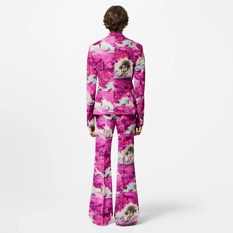 Cotton And Linen Blend Tailored Flared Pants 3