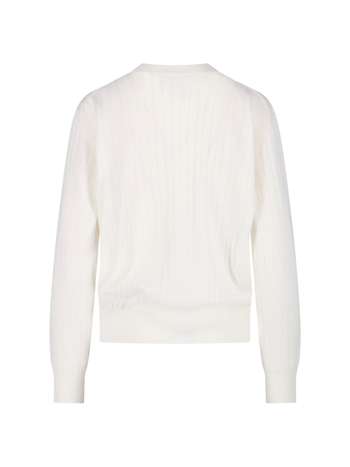 RIBBED WOOL CARDIGAN - 2