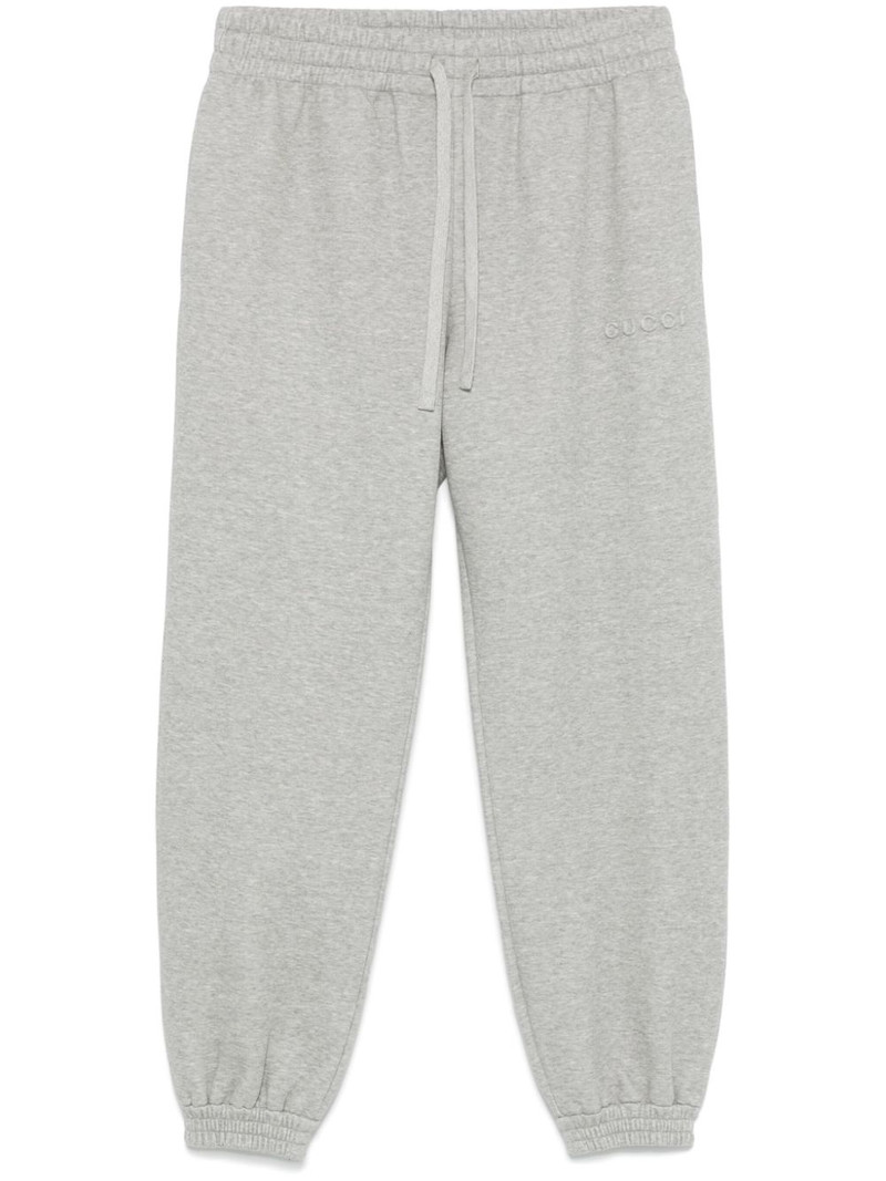 logo-embossed track pants 1