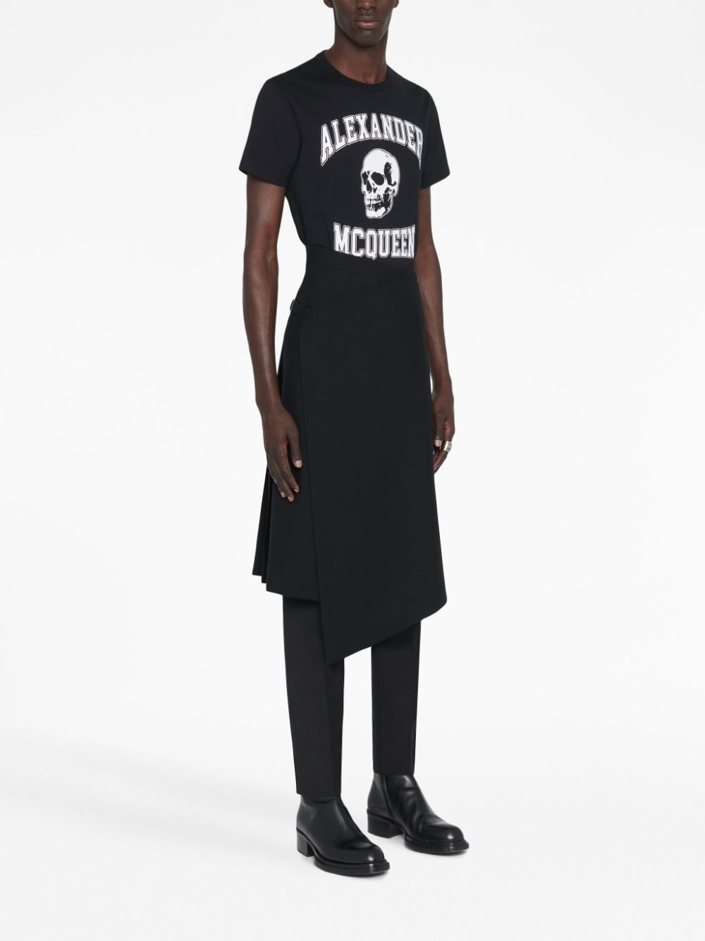 Alexander Mcqueen Men Cotton T-Shirt With Logo - 3