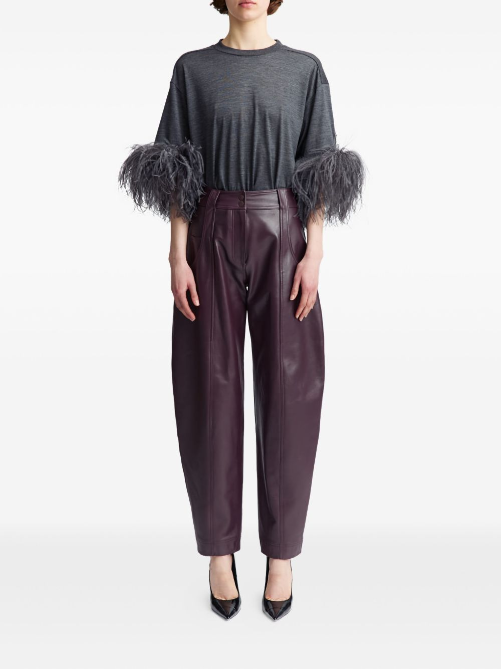 Alcea leather trousers - 2