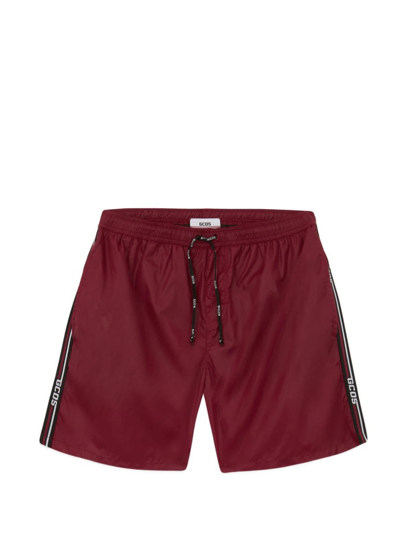 logo-tape short swim shorts 1