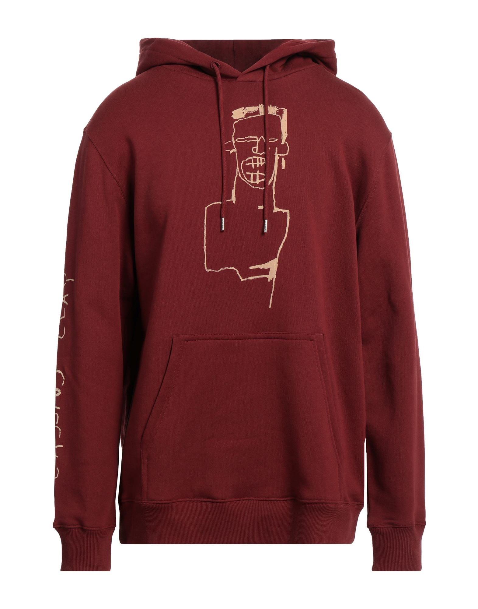 Brick red Men's Hooded Sweatshirt - 1