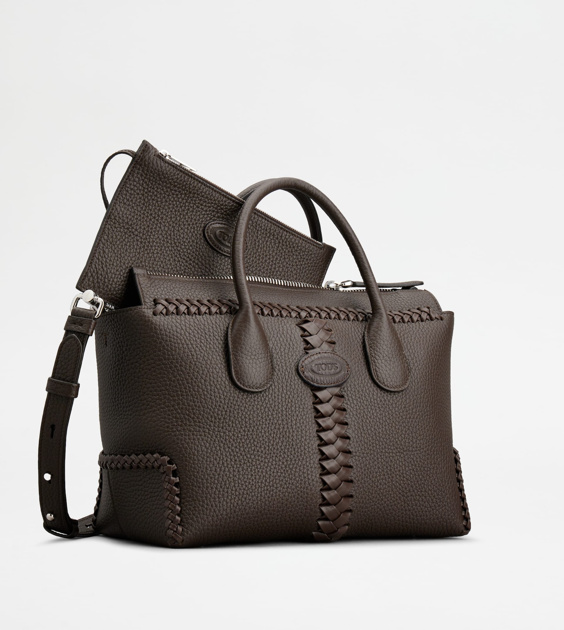 TOD'S DI BAG IN LEATHER SMALL - BROWN - 3