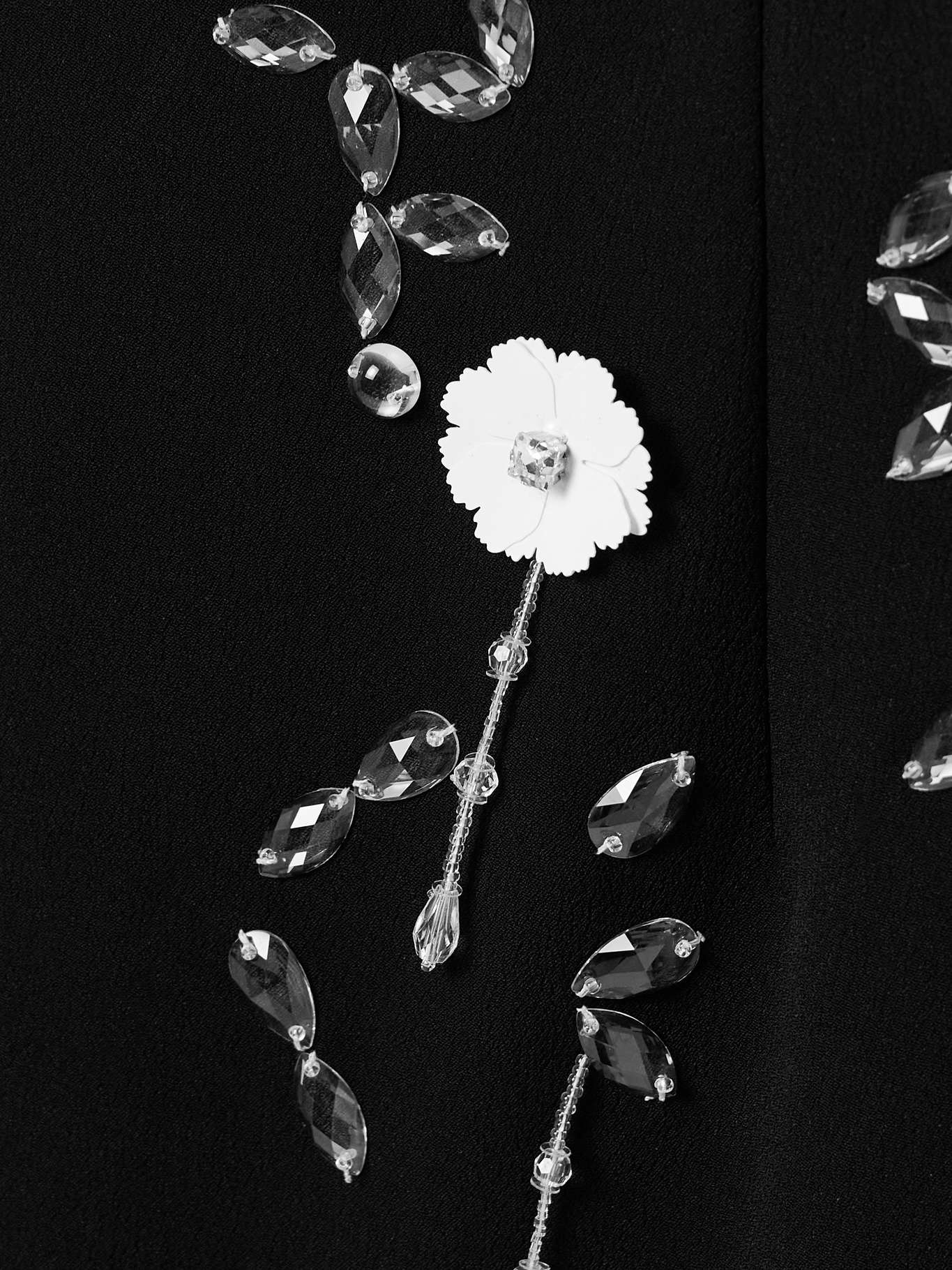 Cappia embellished crepe midi dress Black - 5