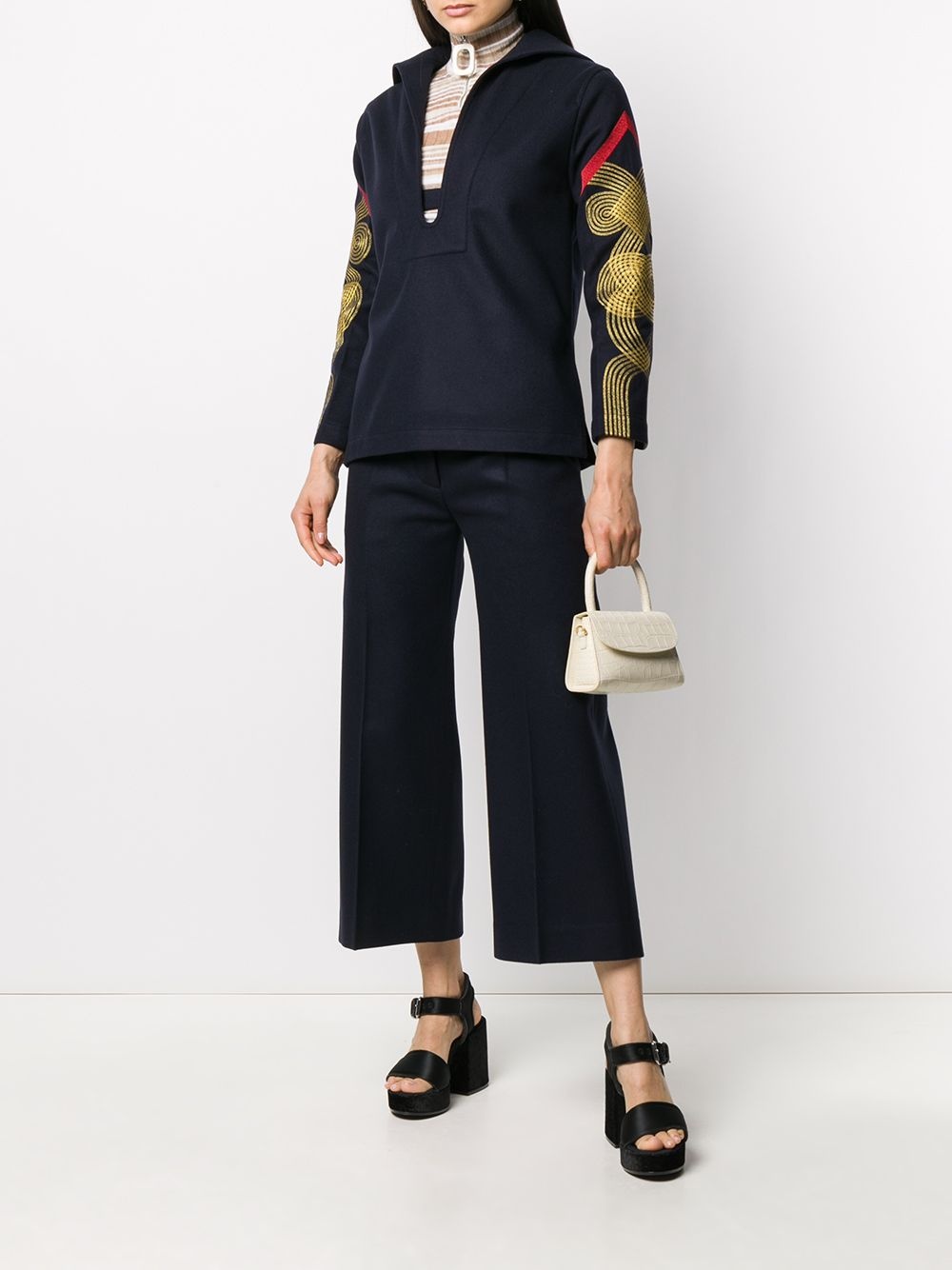 tailored cropped trousers - 2