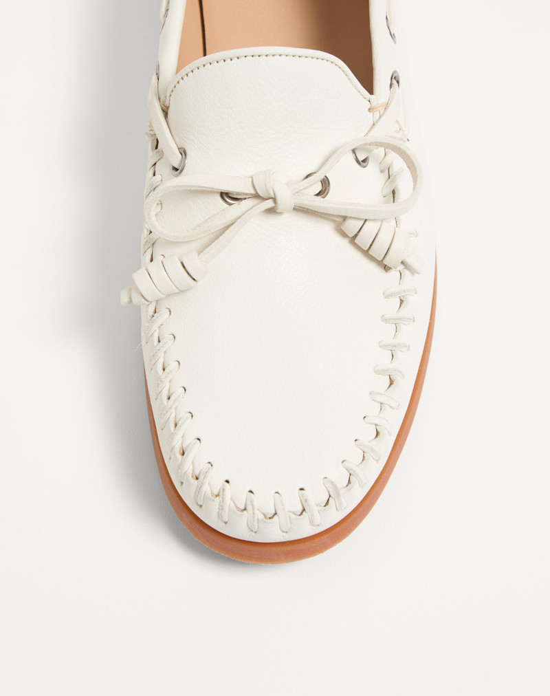 Valentino PALM AVENUE BUFFALO LEATHER BOAT SHOE outlook