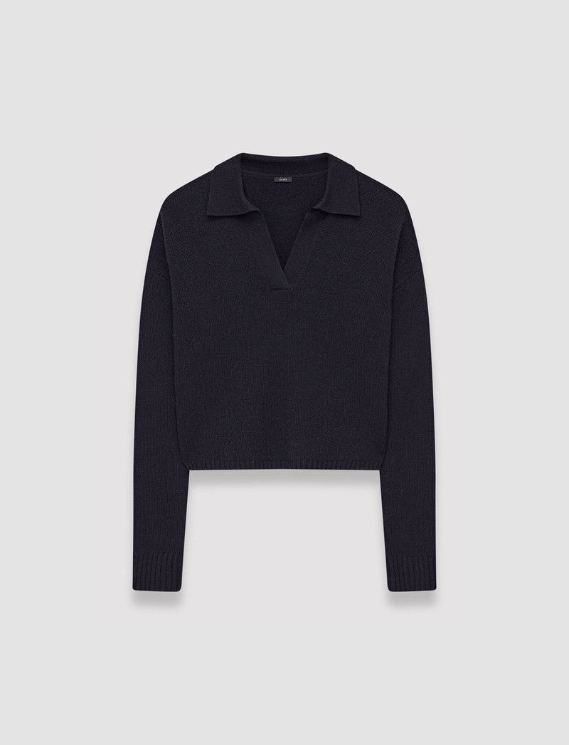 Pure Cashmere Polo Jumper 1