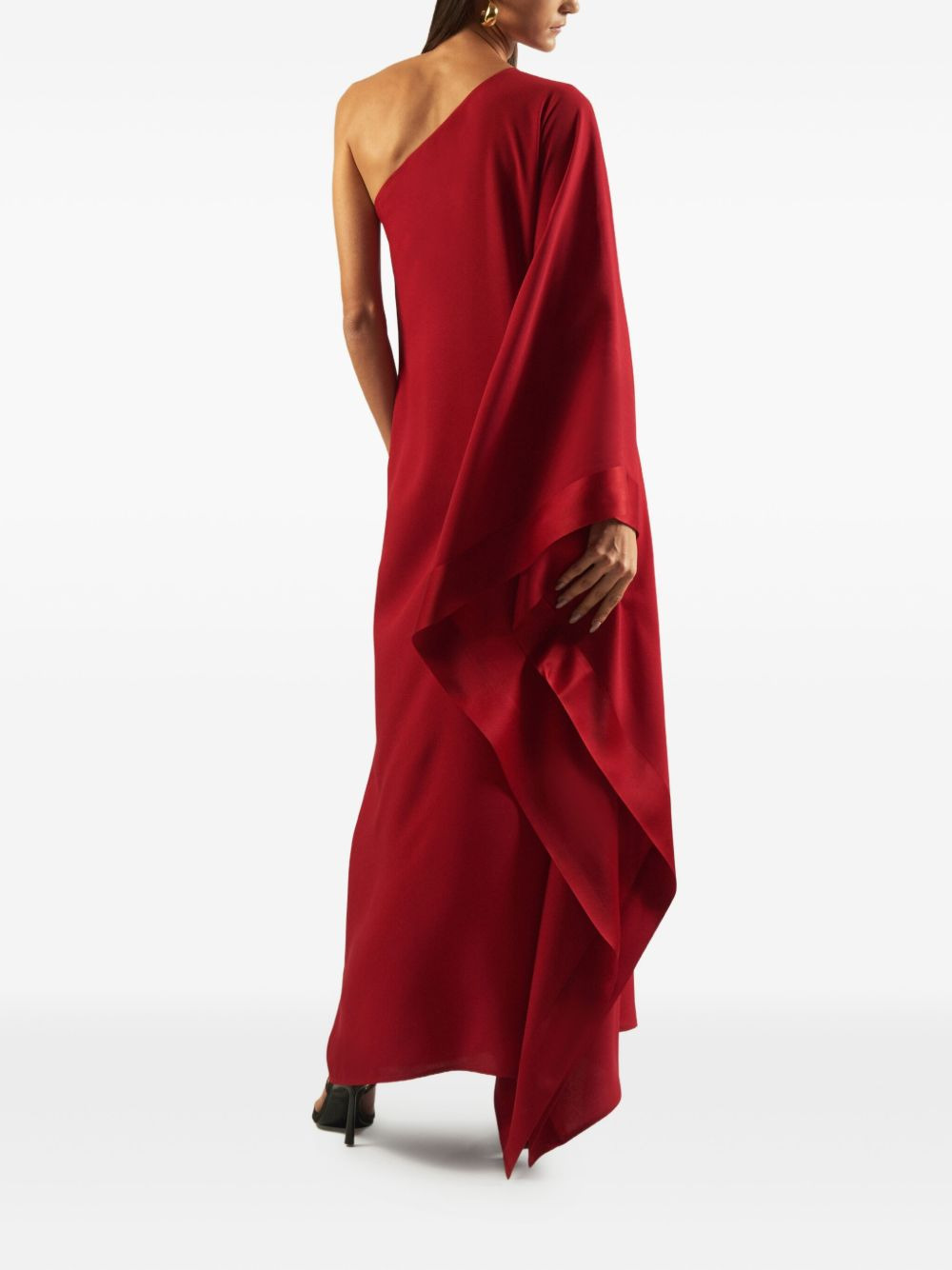 one-shoulder draped dress - 3