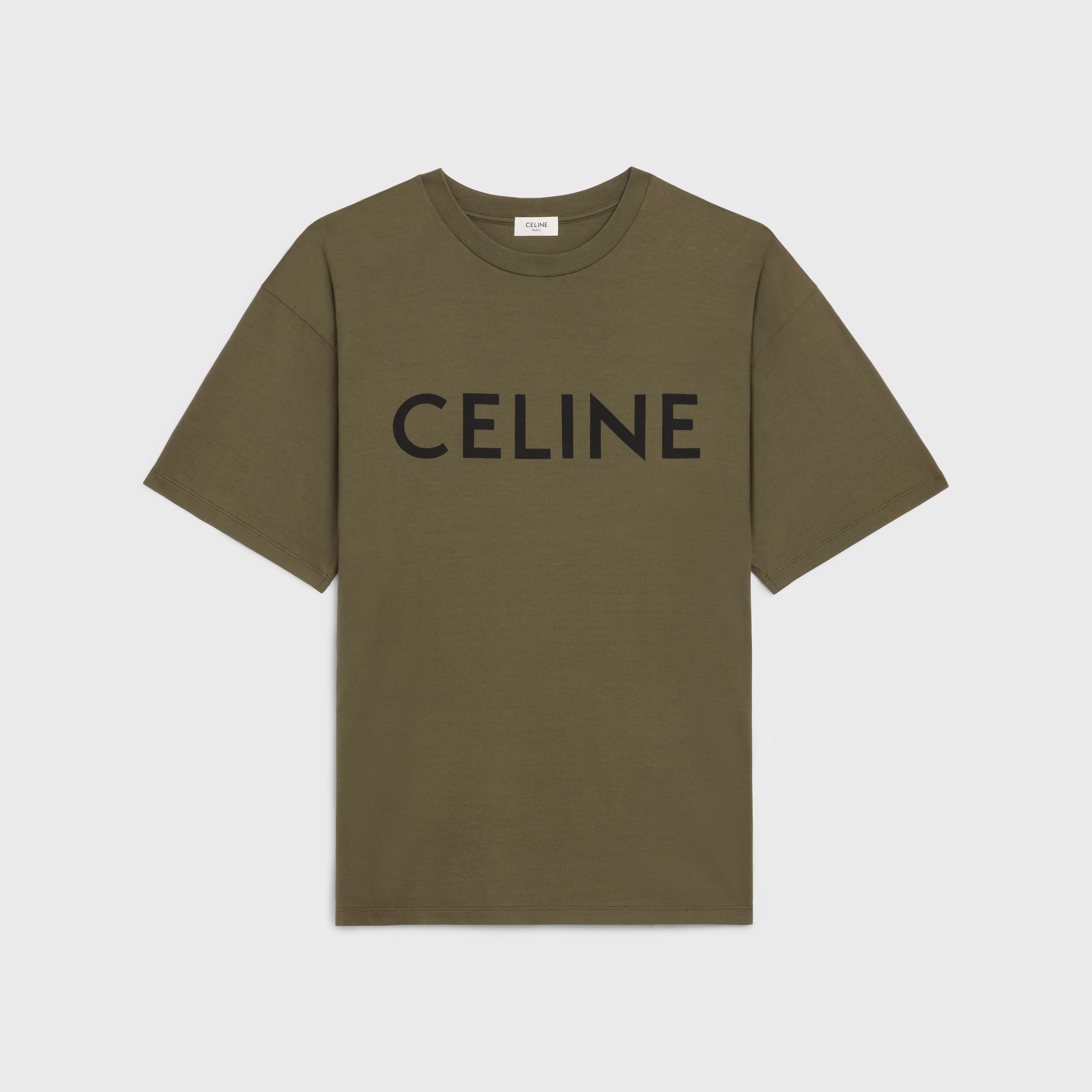 CELINE LOOSE T-SHIRT IN COTTON JERSEY - 1