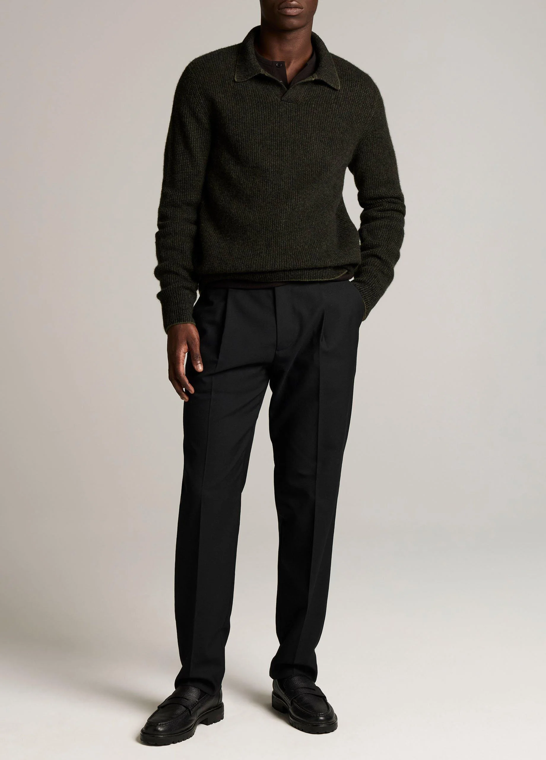 Owen Athletic Twill Pleated Trouser - 1