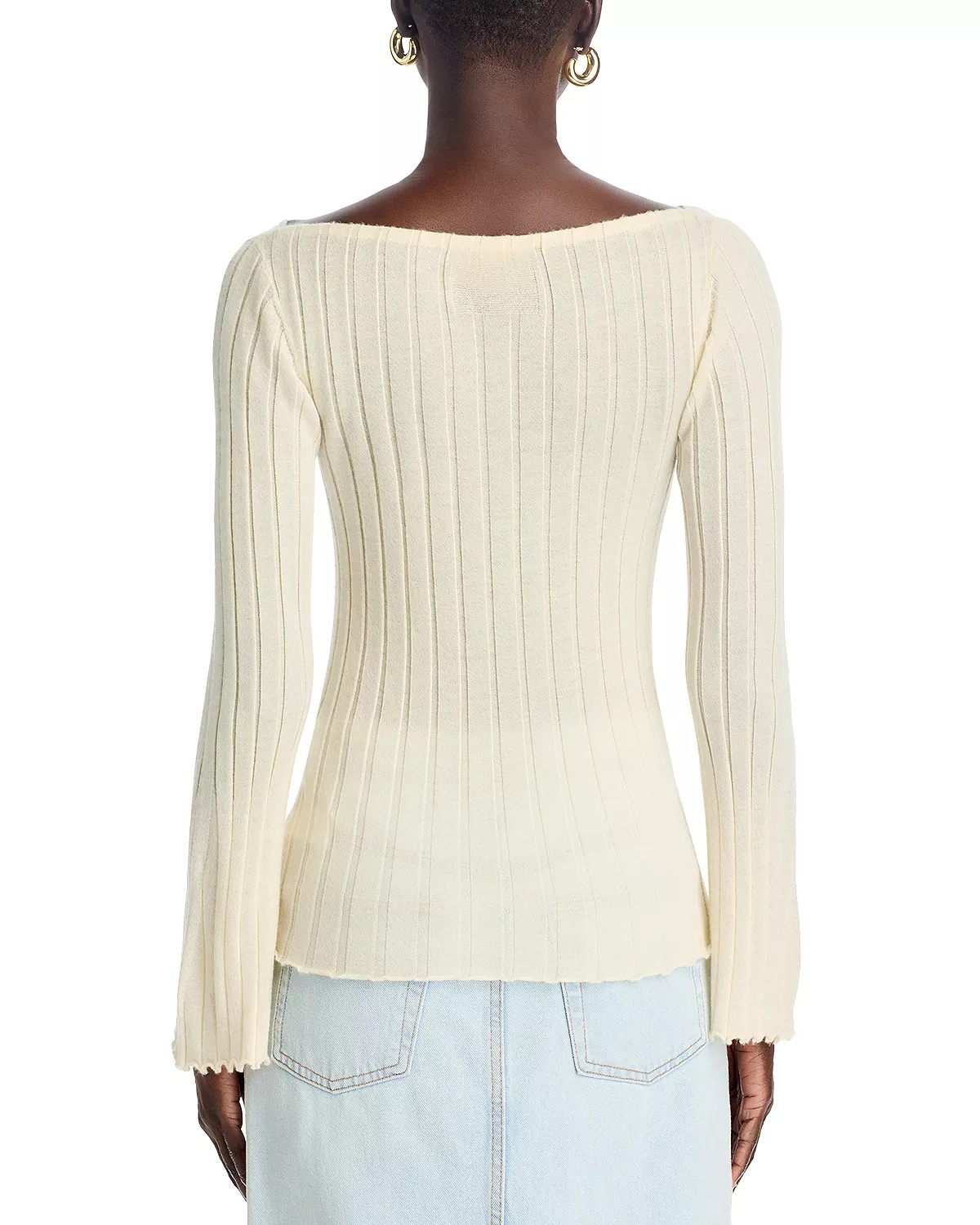 Cashmere Ribbed Sweater - 3