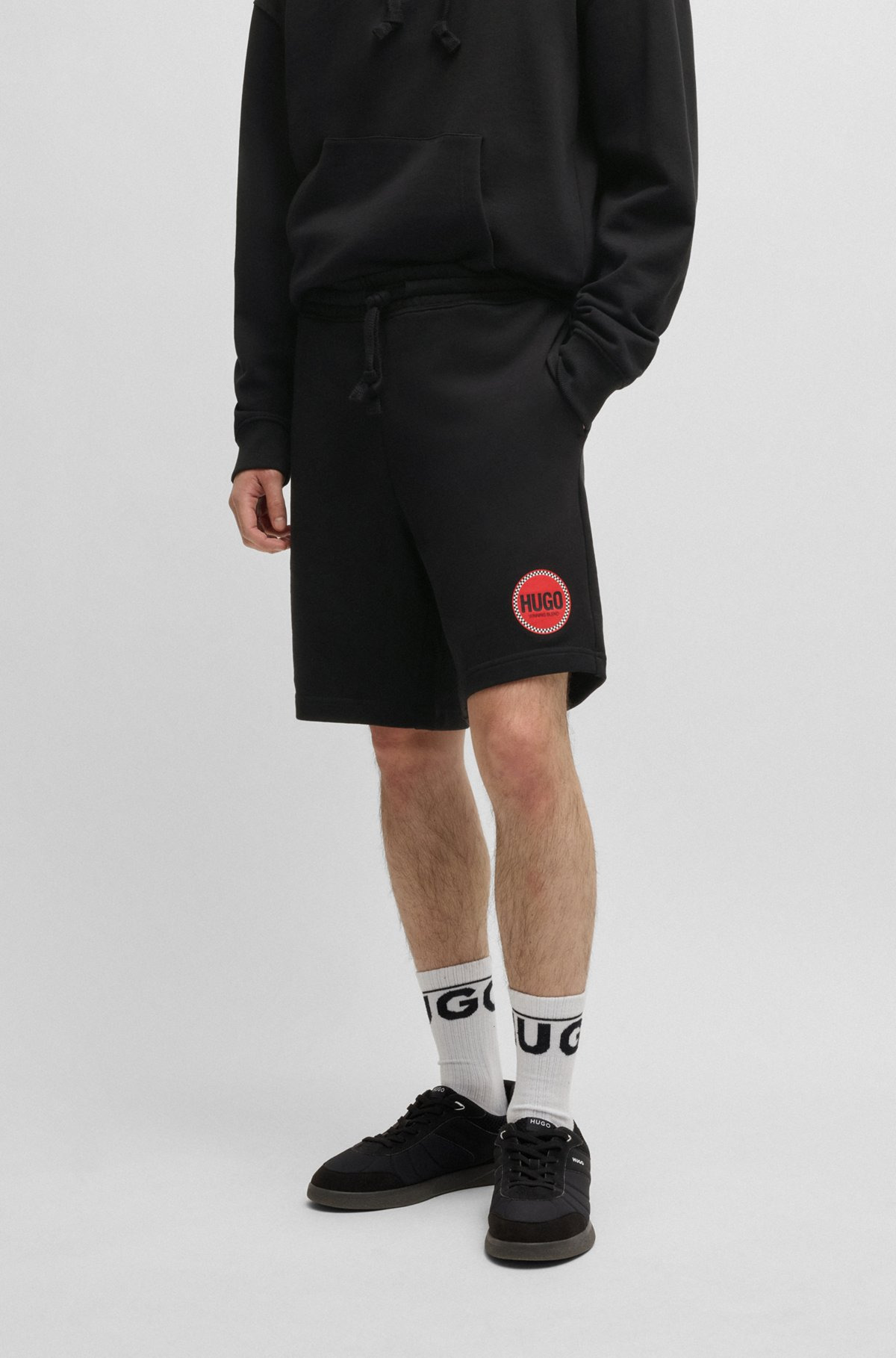 COTTON-TERRY RELAXED-FIT SHORTS WITH LOGO PRINT - 2