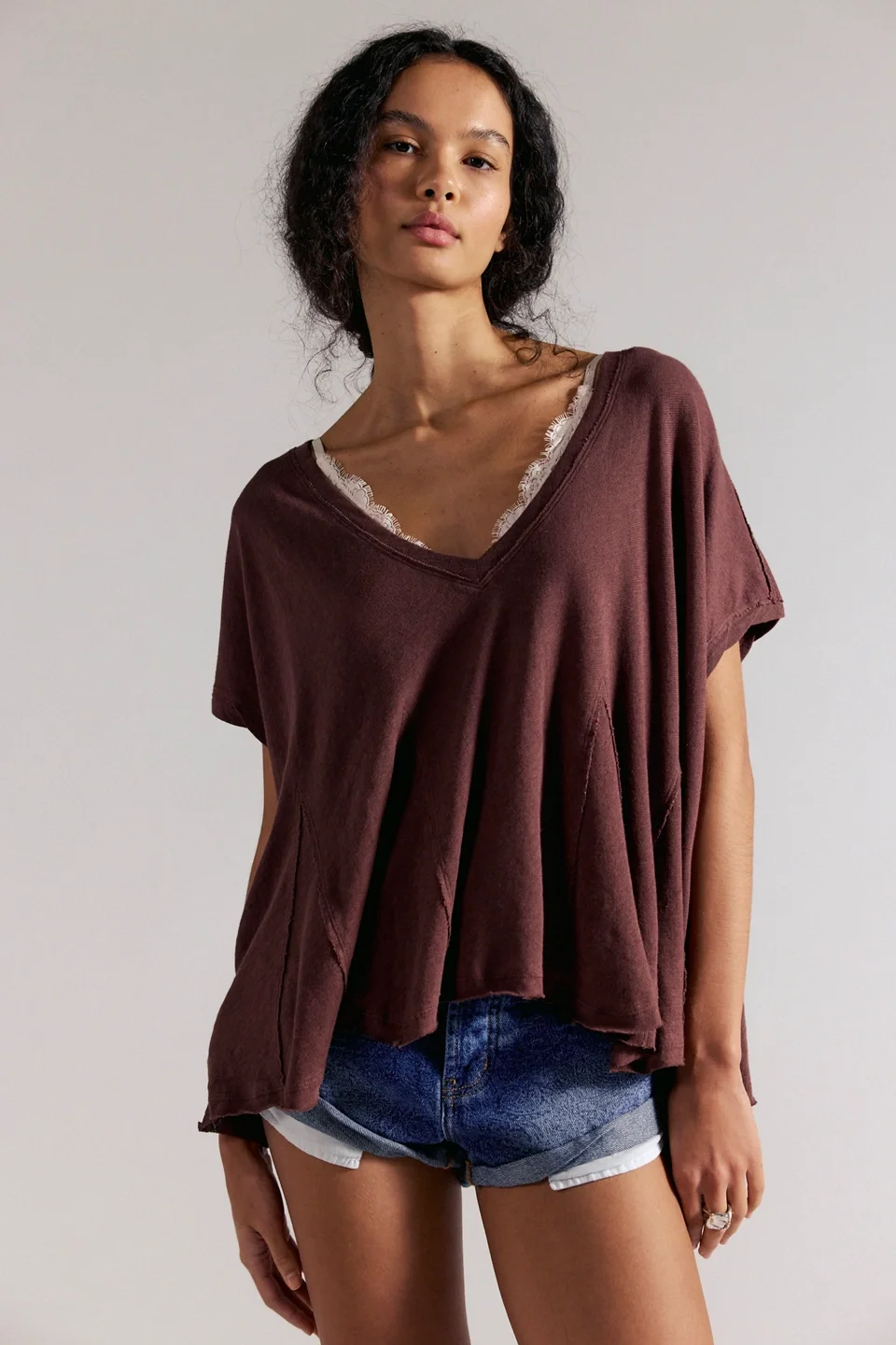 We The Free Swing Along With Me Cotton-Linen Tee - 1