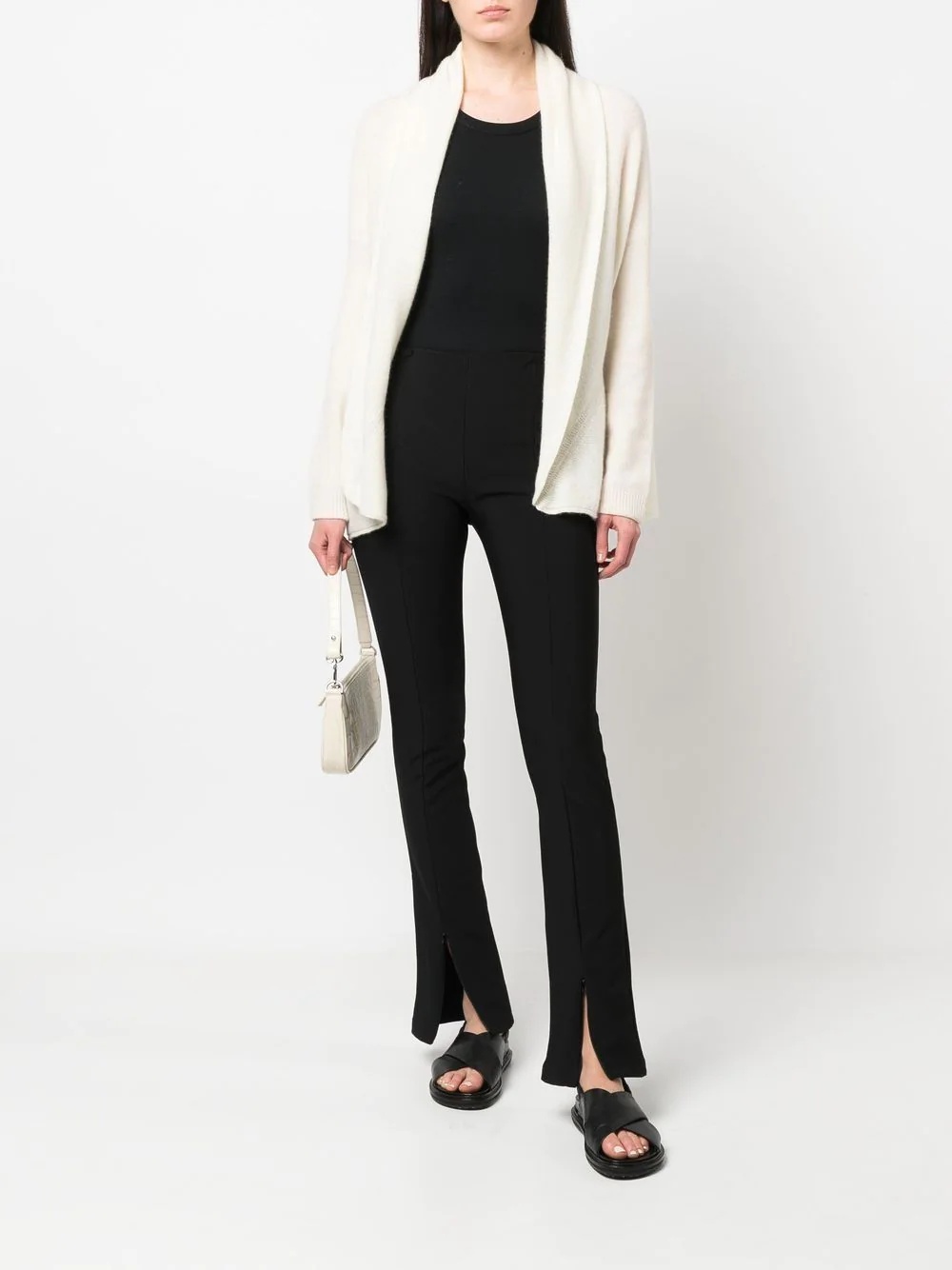 open-front knit cardigan - 2