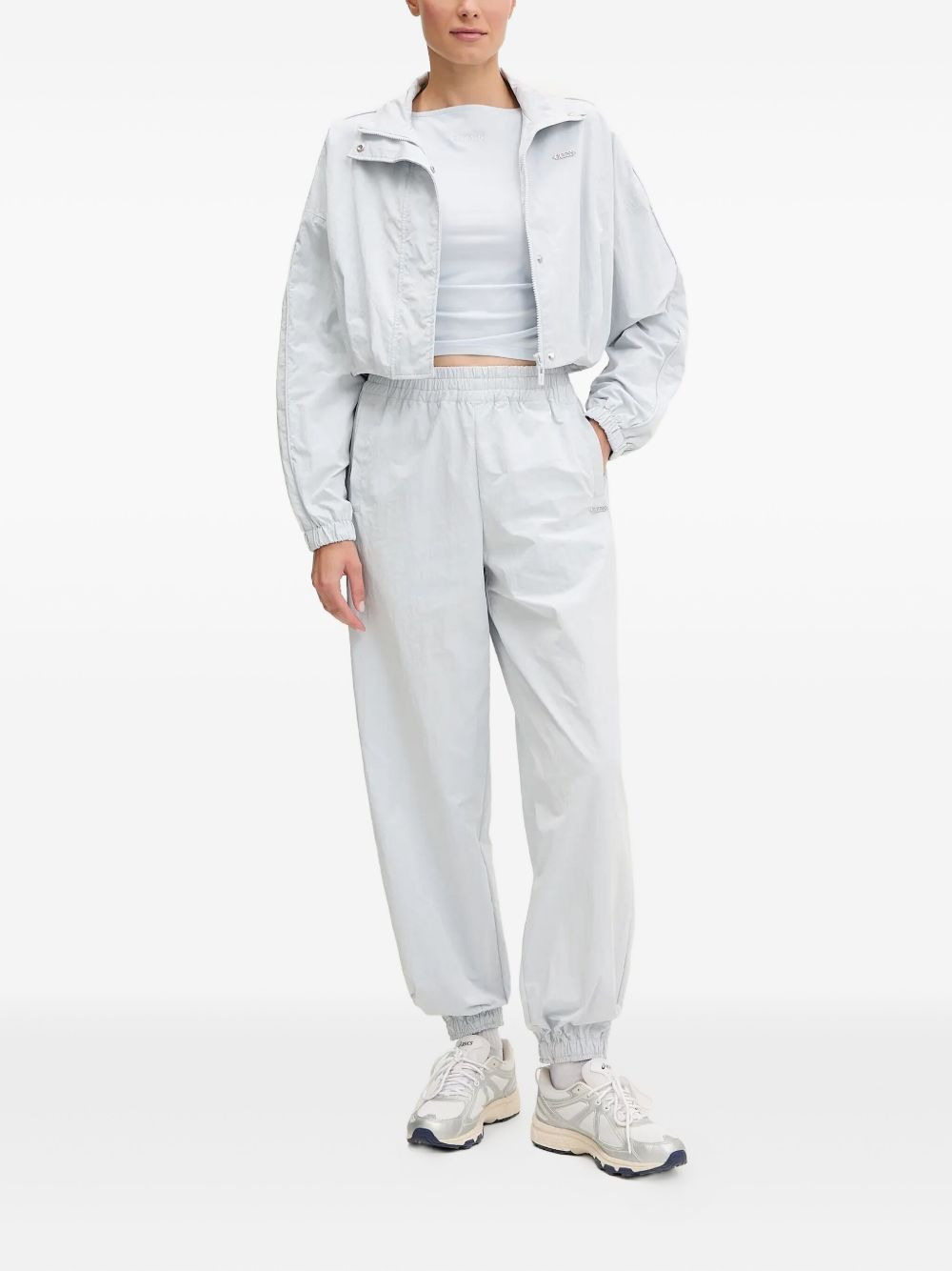 high-neck cropped jacket - 2