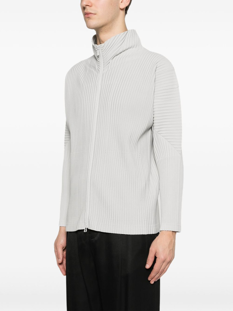 zip-up plissé jacket 3