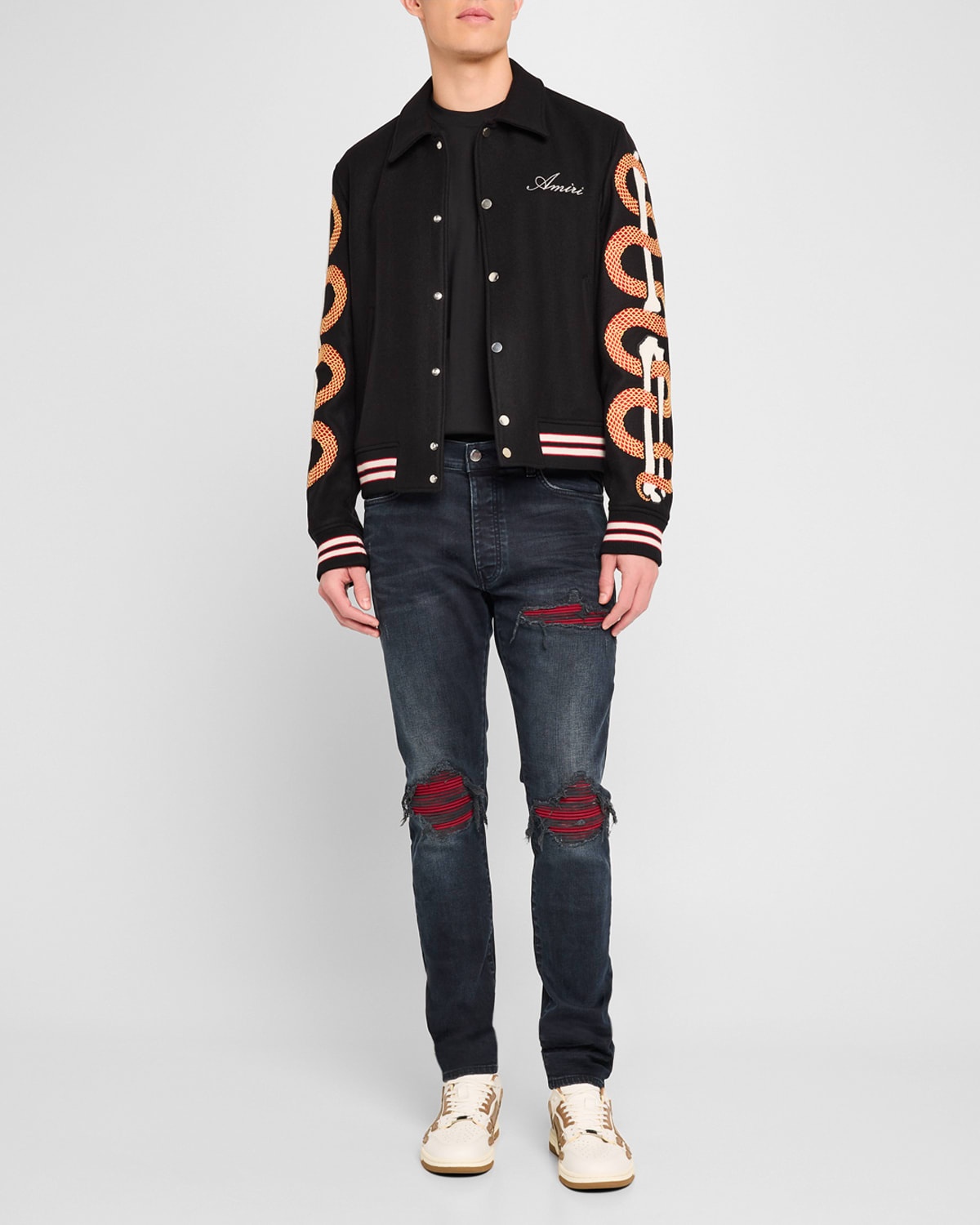 関税送料込◆AMIRI アミリ◆Snake Bones ボンバージャケット 関税送料込◇AMIRI アミリ◇Snake Bones ボンバージャケット