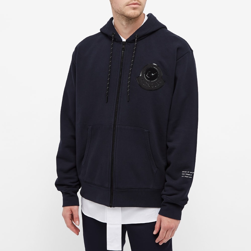 7 Moncler FRGMT Hiroshi Fujiwara Chest Logo Zip Hoody - 6