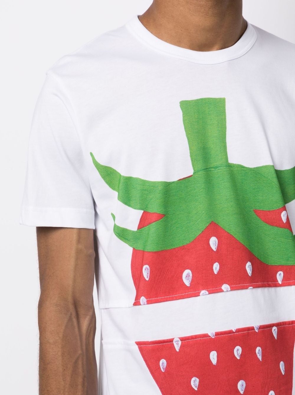 strawberry-print cotton T-shirt - 5