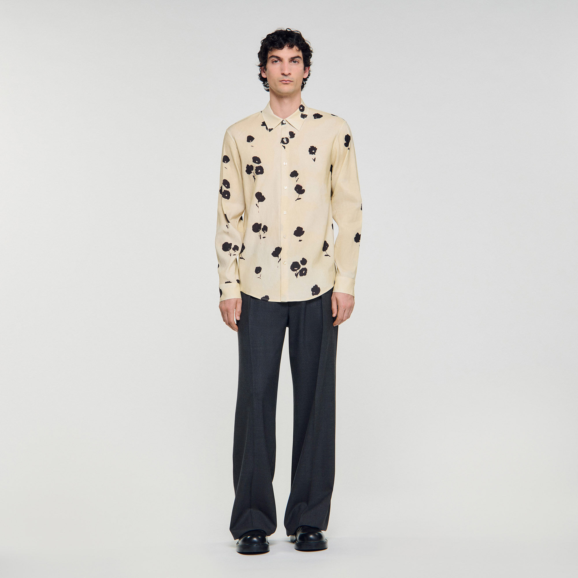 FLORAL PRINT LINEN SHIRT - 2