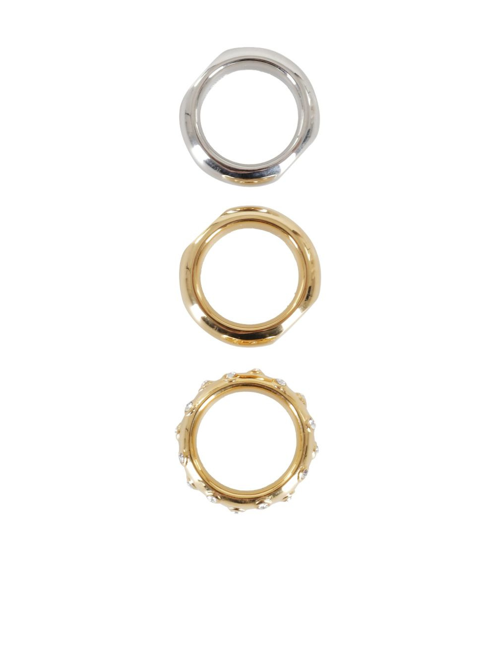 polished-finish rings (set of three) - 2