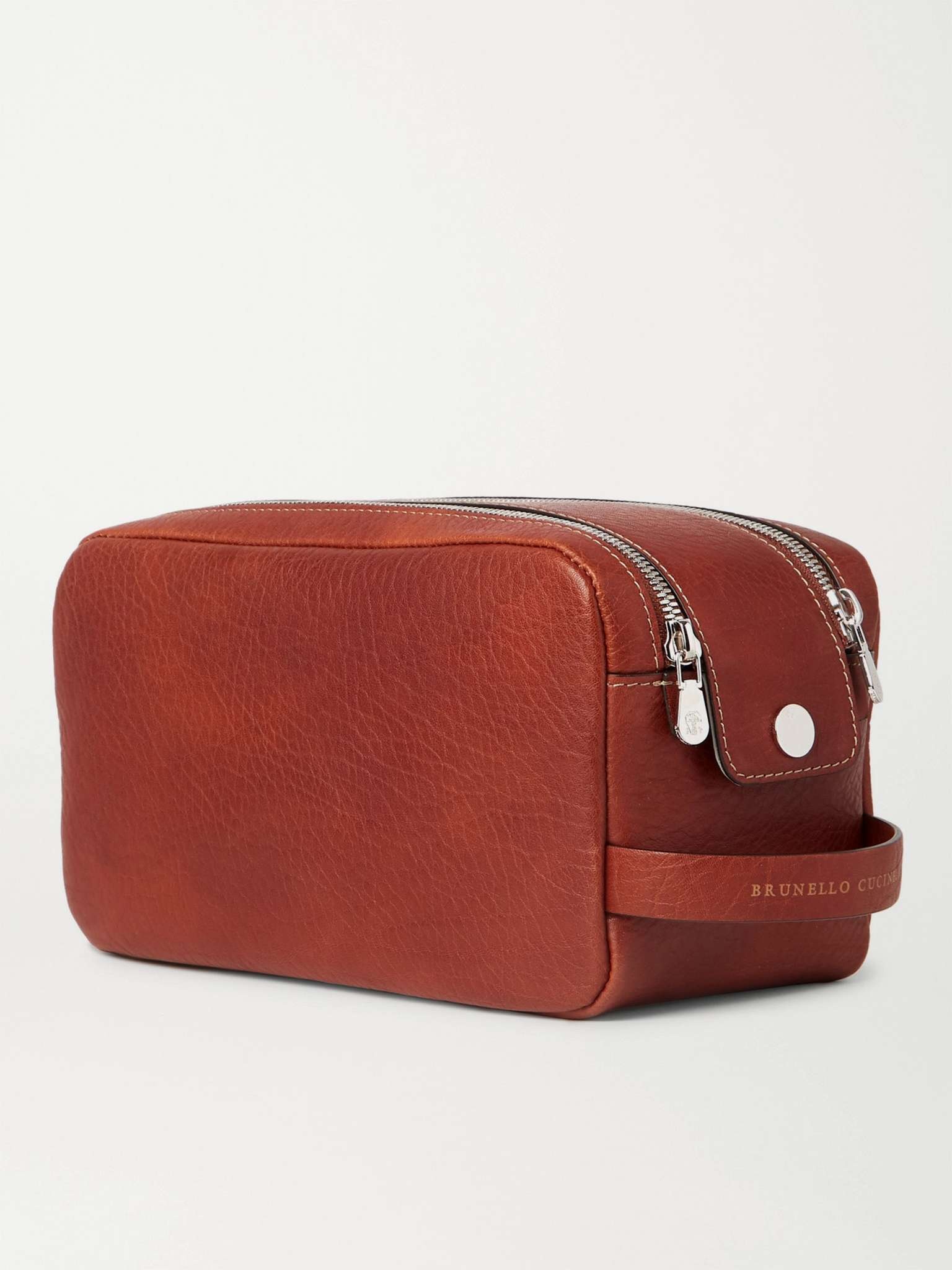 Full-Grain Leather Wash Bag - 3