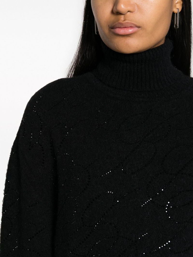 crystal-embellished knitted jumper 5