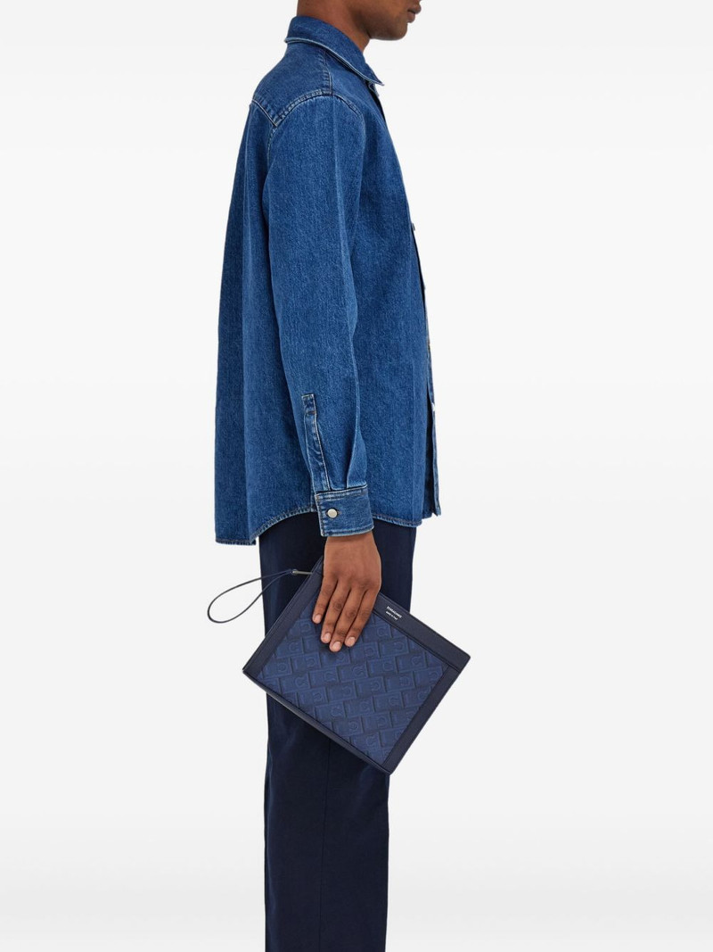 FERRAGAMO jacquard-monogram clutch bag outlook